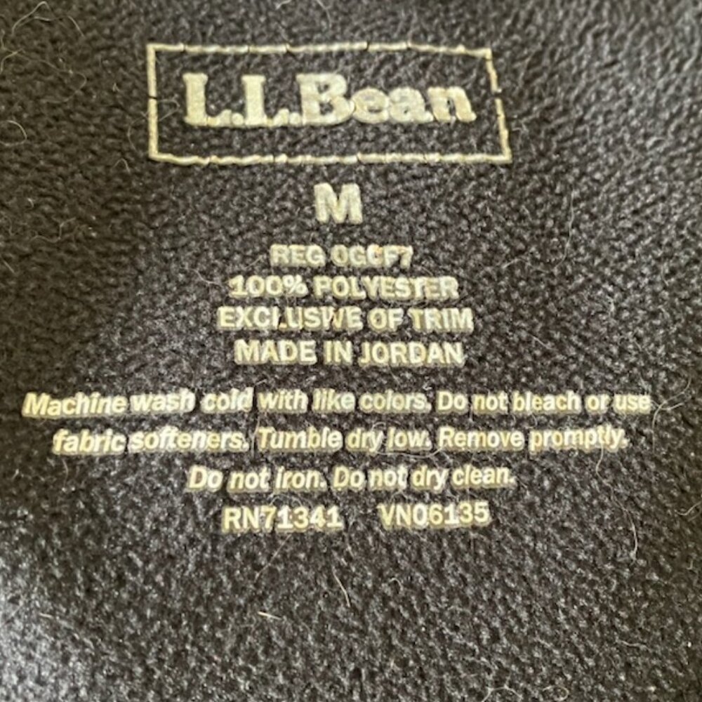 LL Bean Polartec Windbloc Fleece Jacket with Pockets Mens Size Medium Da… - Picture 12 of 13